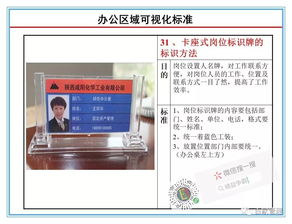 現場管理 工廠辦公區域現場可視化管理標準